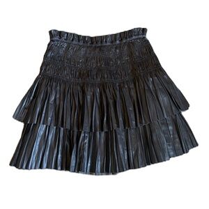 Fab'rik Mia Pleated skirt Smock Waist charcoal XS